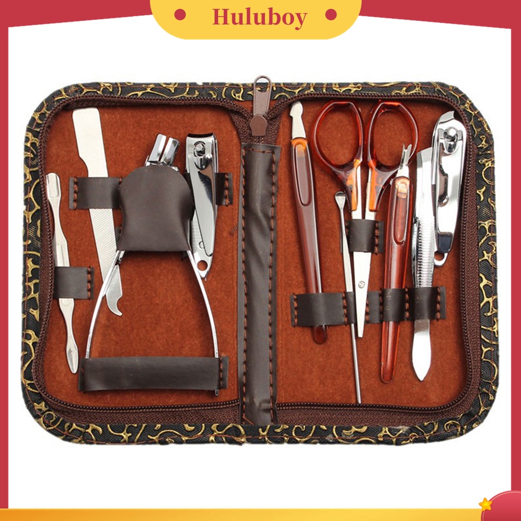 Huluboy Huluboy♡ 10pcs Gunting Kuku Bahan Stainless Steel Untuk Manicure Pedicure