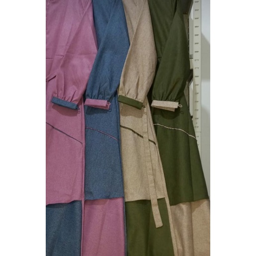 Gamis Katun Madinah Kombinasi