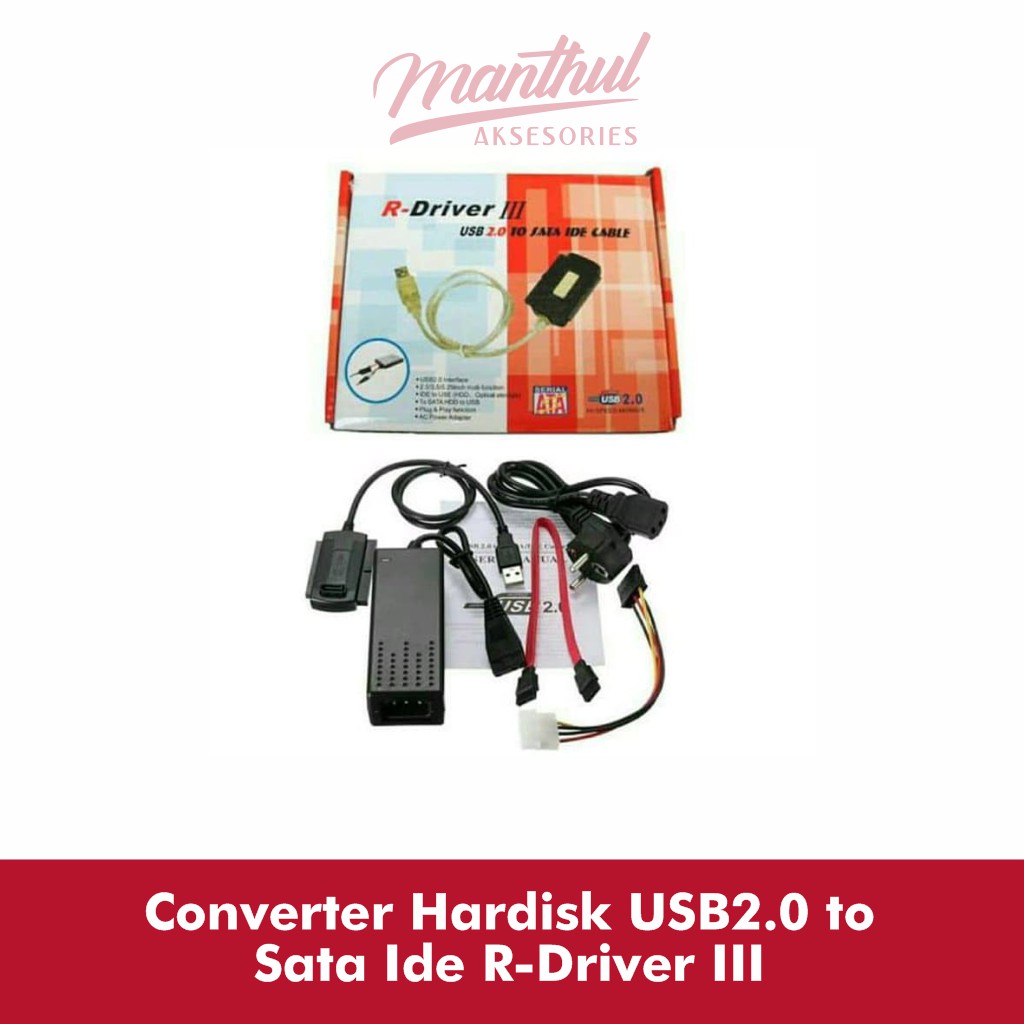 Converter Hardisk USB2.0 to Sata Ide R-Driver III