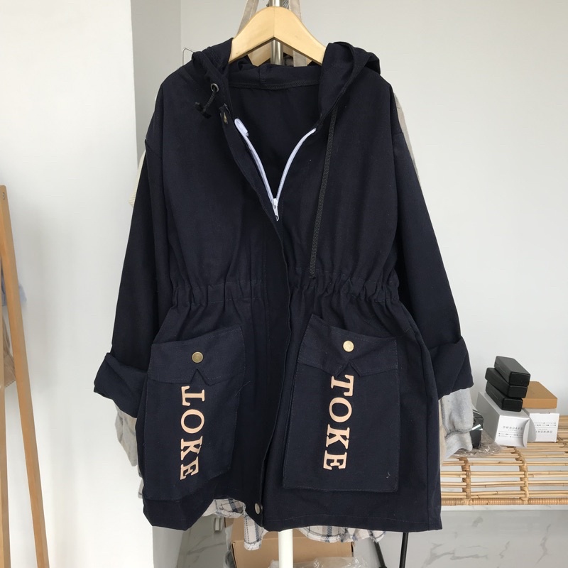 SELENA JACKET BLACK CHOCO / devilknitwear devilknit_id-BLACK