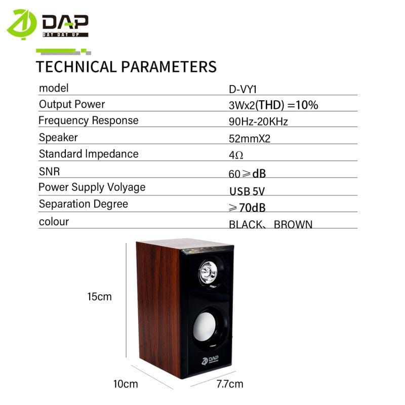 DAP Speaker USB D-VY1 Multimedia Portable Music Speaker