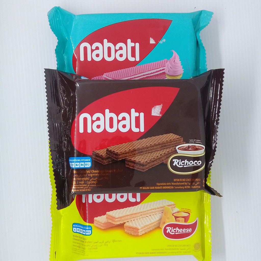 

Nabati Wafer Richeese / Pink Lava / Richoco 50 gram