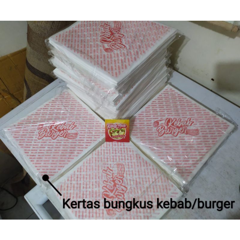 iDk90 1Rim Kertas Bungkus Kebab dan Burger