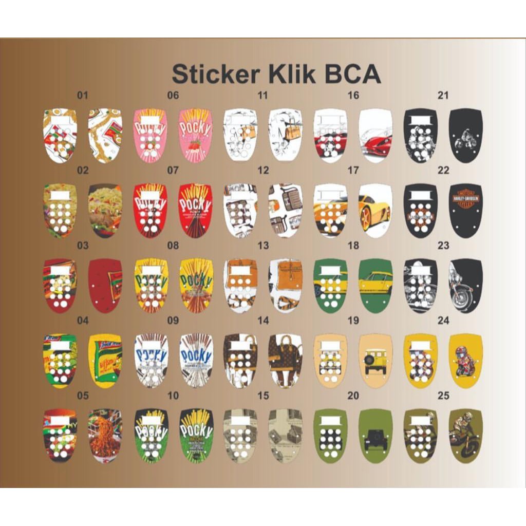 

Sticker Token / Klik BCA Sticker Vynil tahan air