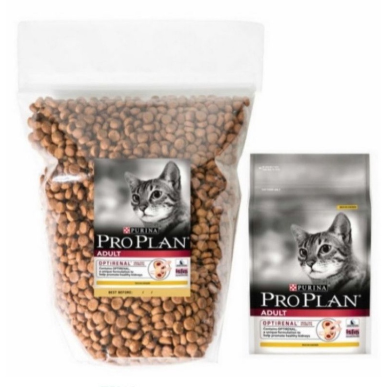 Proplan adult chiken repack makanan kucing 500gr