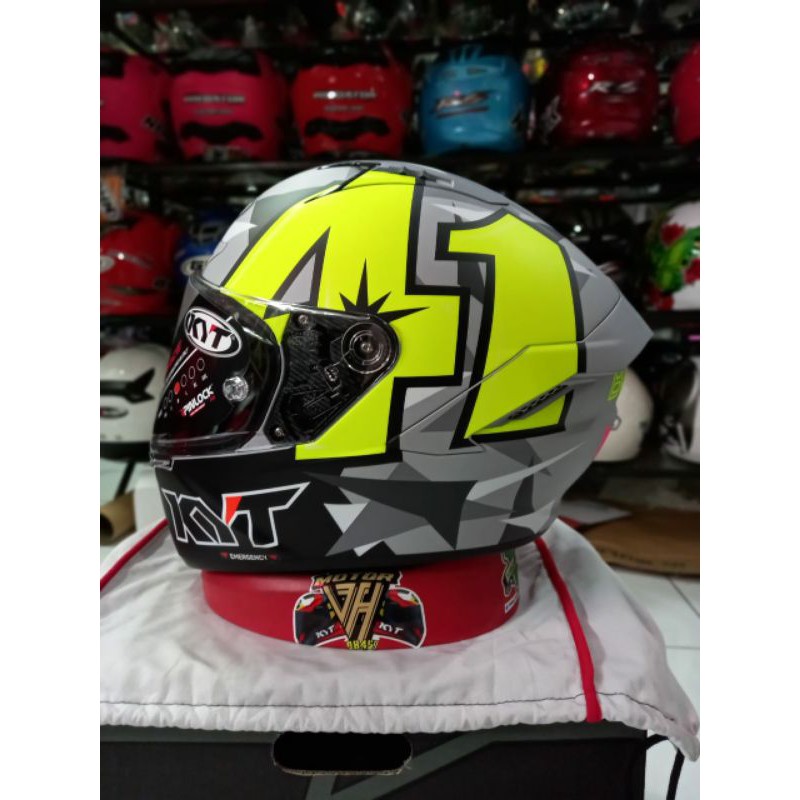 KYT HELM NX RACE ALEIX ESPARGARO SE 2019 MATT GREY KYT ORIGINAL TERMURAH