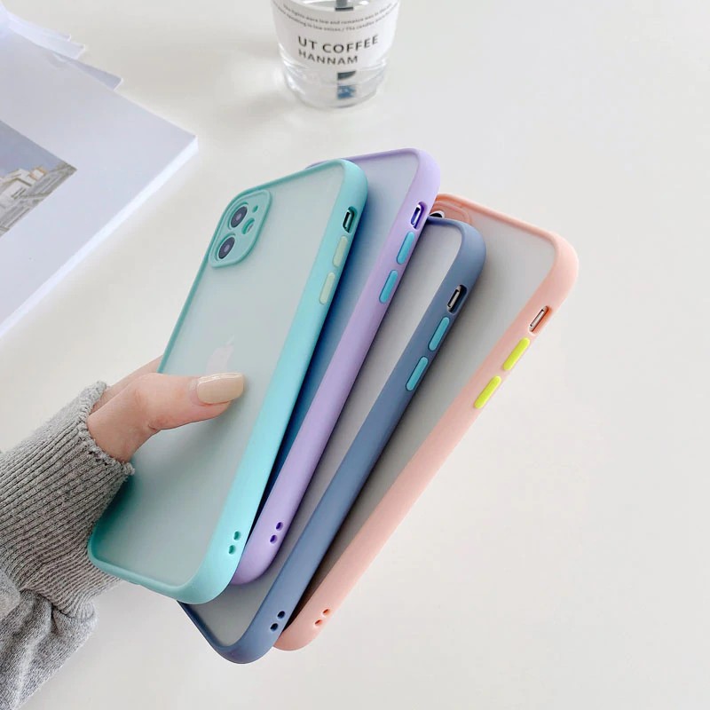 Case Oppo A3S A5S A12 A7 A31 A53 A54 A74 A15 A15S A11K A1K A95 F11 Softcase My Choice Macaron Fuze Lens