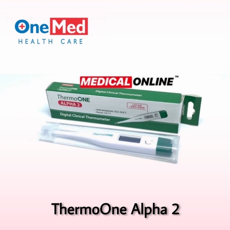 THERMOMETER DIGITAL ALPHA 1 2 3 1G ONEMED THERMO ONE MEDICAL ONLINE