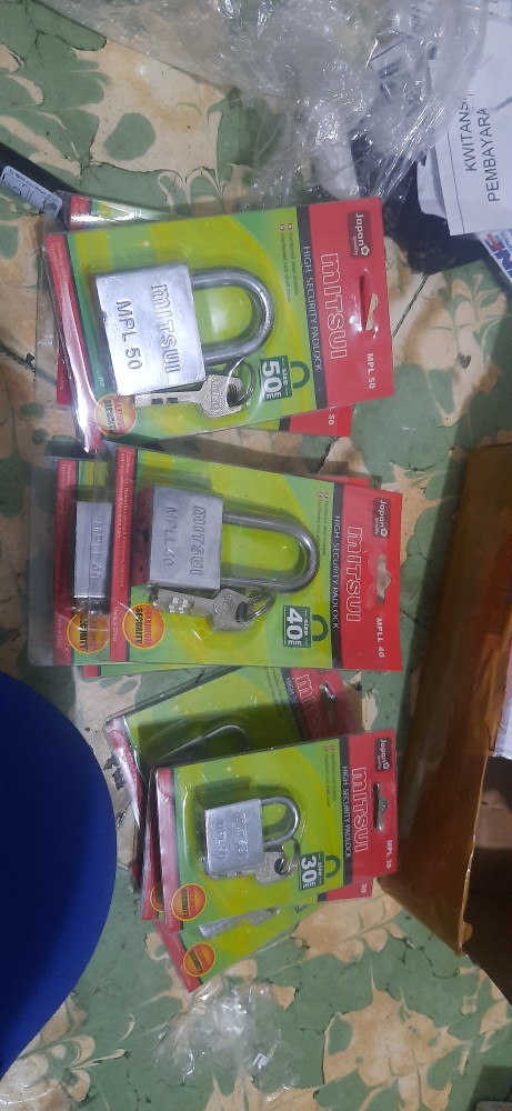 Gembok 30mm Leher Pendek Stainless