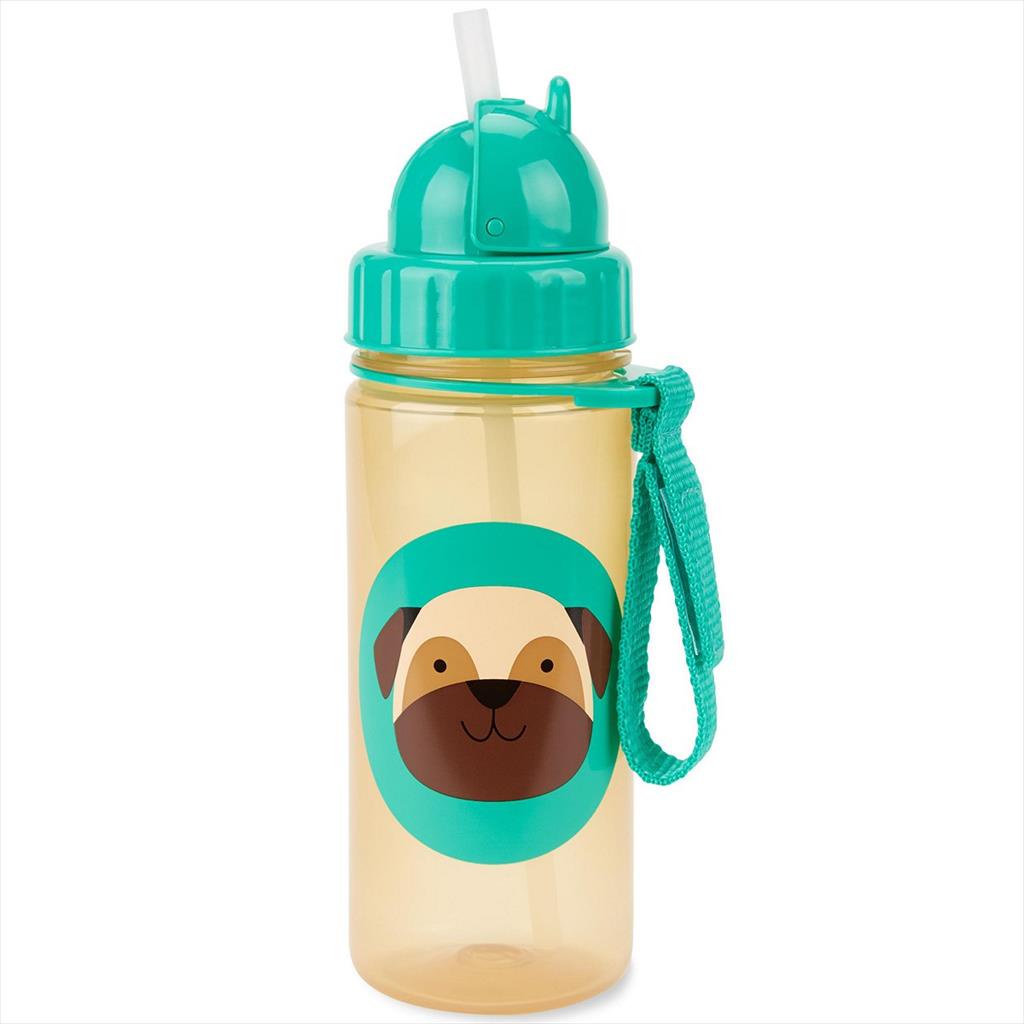 [PROMO] Skip Hop Zoo Straw Bottle Pug Botol Minum 350ml