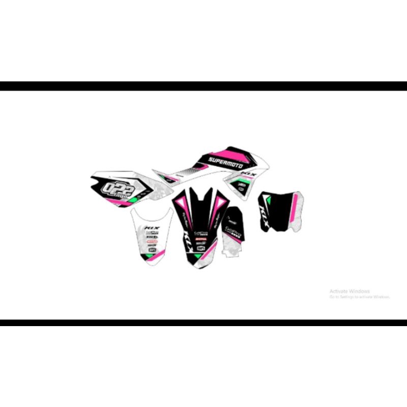 costum stiker keren decal klx,klx DTRACKER KLX GORDON Decal Stiker Full Body