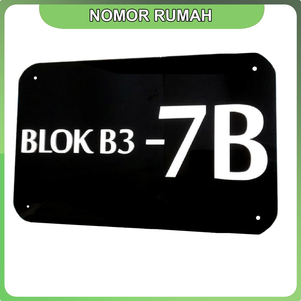 

Nomor Rumah 20x15cm Sederhana Bahan Acrylic/Akrilik Proses Cepat