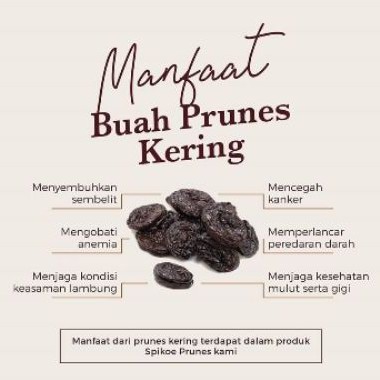 

PRUNES DRIED PRUNE 100GR PLUM KERING BUAH UNTUK DIET DETOX BUAH BASAH PITTED FRUIT TANPA BIJI MANISAN KISMIS TOPPING KUE TOPING HIASAN ORGANIK ORGANIC LAPIS LEGIT ORIGINAL APRICOT APRIKOT CRANBERRY GOJI GOJIBERRY BERAS MIE MI SHIRATAKI SIRATAKI NASI BASAH