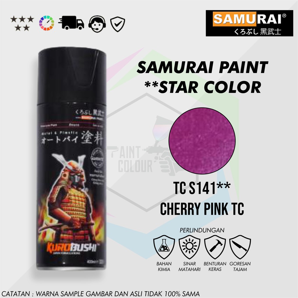 Samurai Paint TCS141** Cherry Pink Cat Semprot/Pylox Helm/Motor/Gundam