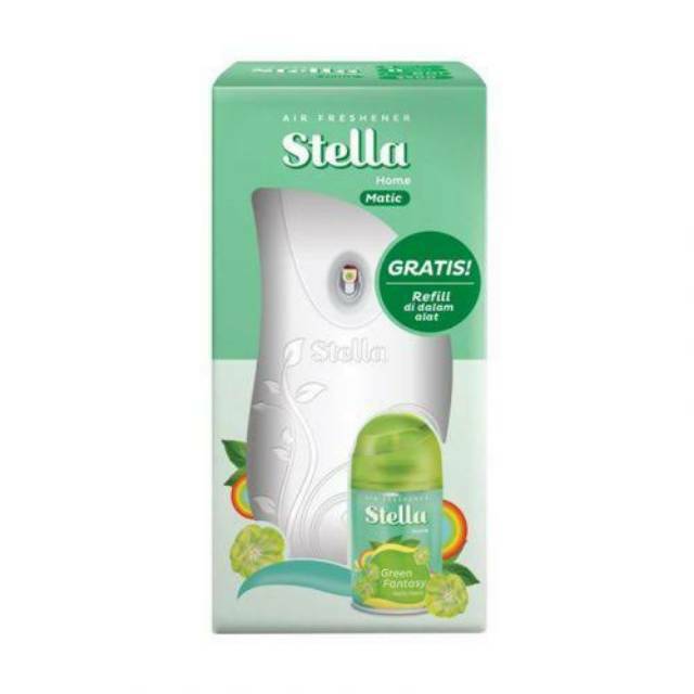 Dispenser Stella pengharum parfum ruangan stela alat semprot otomatis + refill spray matic air fresh