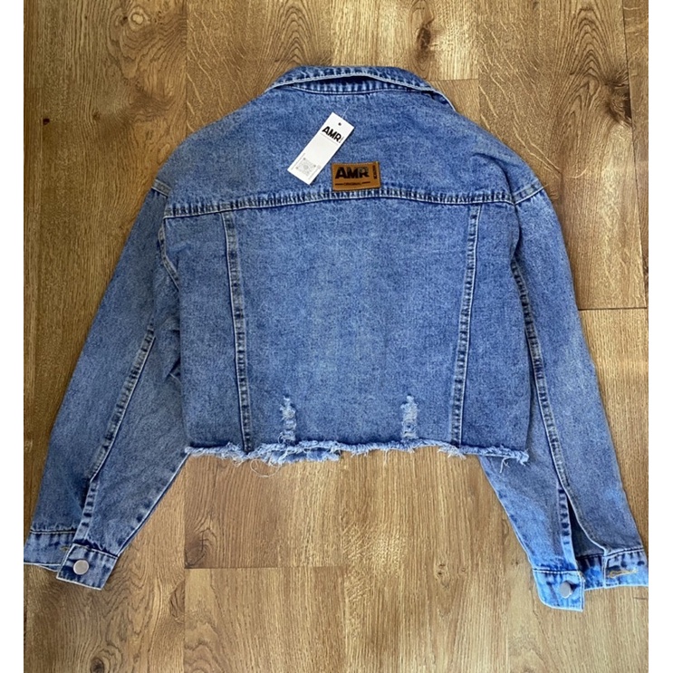 Jaket jeans import/jaket jeans crop wanita/jaket jeans crop/jaket jeans ripped/jaket jeans korean