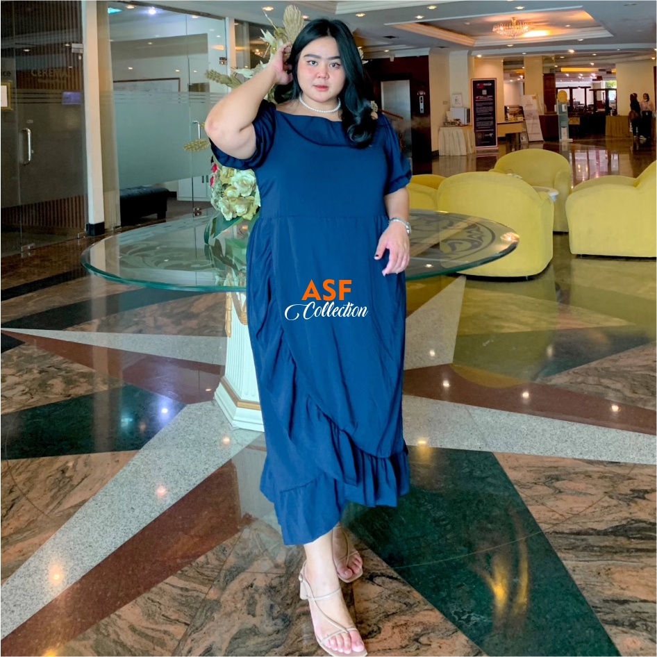 Dress Silvana Wanita Jumbo|Dress bodycon maxsi casual pesta party|Dress sabrina big size|Dress Sabri