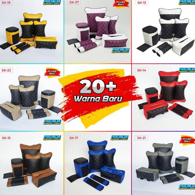 Set bantal mobil / bantal kulit mobil