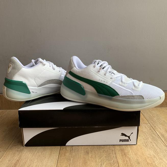 ★ TERLAKU SEPATU SNEAKERS★ SEPATU BASKET PUMA CLYDE HARDWOOD GREEN 193663-02 BNIB ORIGINAL