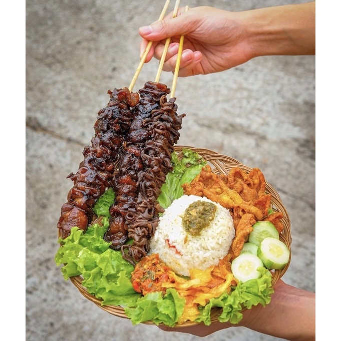 

Sate Kulit Jumbo Isi 3 pcs + Sambal