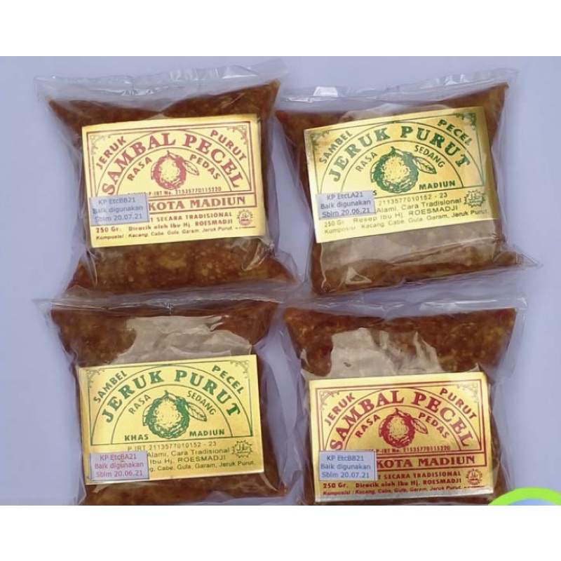 

Sambel Pecel Cap Jeruk Purut Asli Madiun (250 gram)