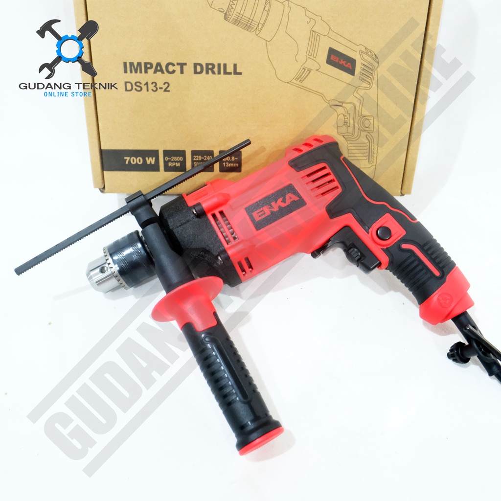 Mesin Bor Tangan 13mm ENKA DS13-2 / Bor Besi Kayu Beton 13mm DS 13-2 Impact Drill  DS 13 2 ENKA