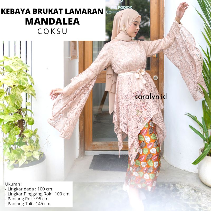 KEBAYA BRUKAT LAMARAN MANDALEA KEBAYA SET ATASAN + ROK KEBAYA TERBARU CARALYN.ID