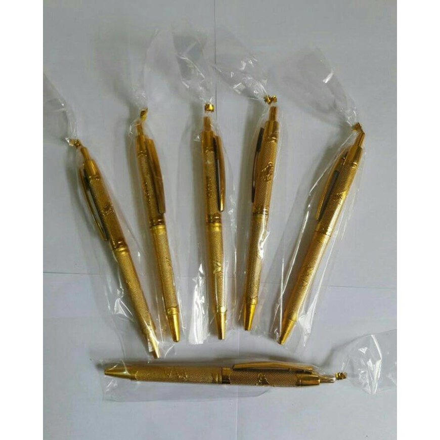 

Souvenir Pernikahan Pulpen Gold / Silver