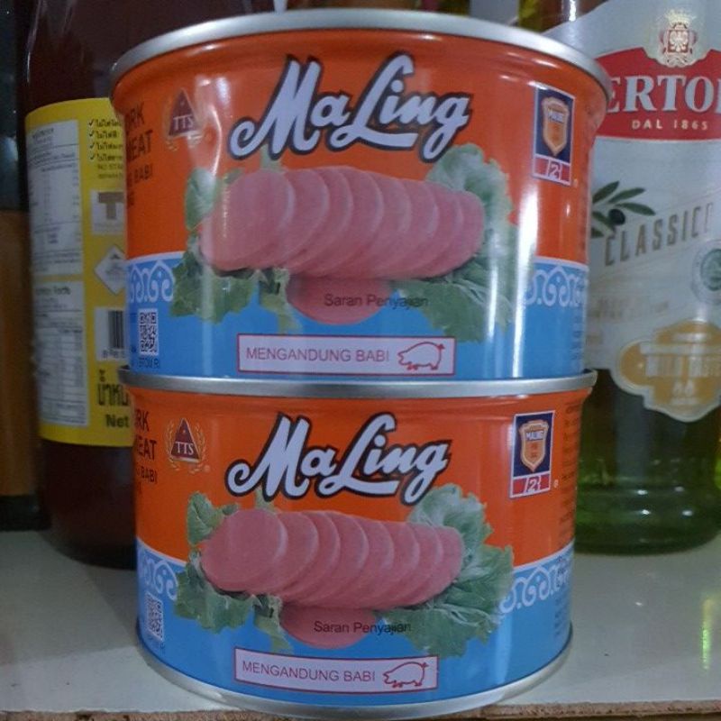 

Maling Canned Pork Luncheon Meat Daging Babi Kaleng Ma Ling TTS.