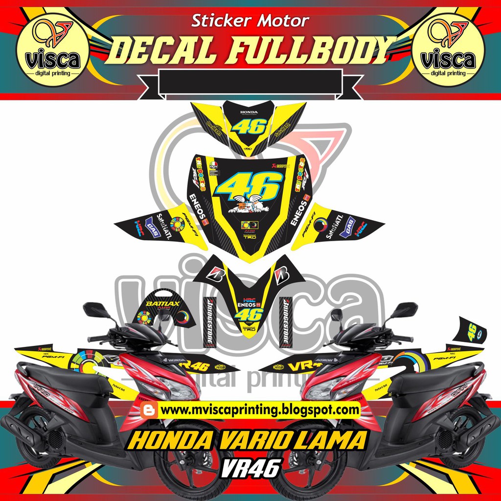 DECAL STIKER VARIO OLD FULL BODY VARIO VR46