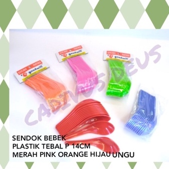 SENDOK BEBEK - PLASTIK TEBAL - AWET KUAT - ANEKA WARNA - HRG 1PC