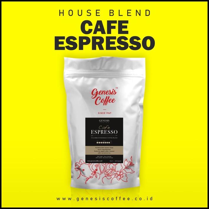 

Genesis Coffee Cafe Espresso - Arabica Colombia Indonesia Coffee Blend