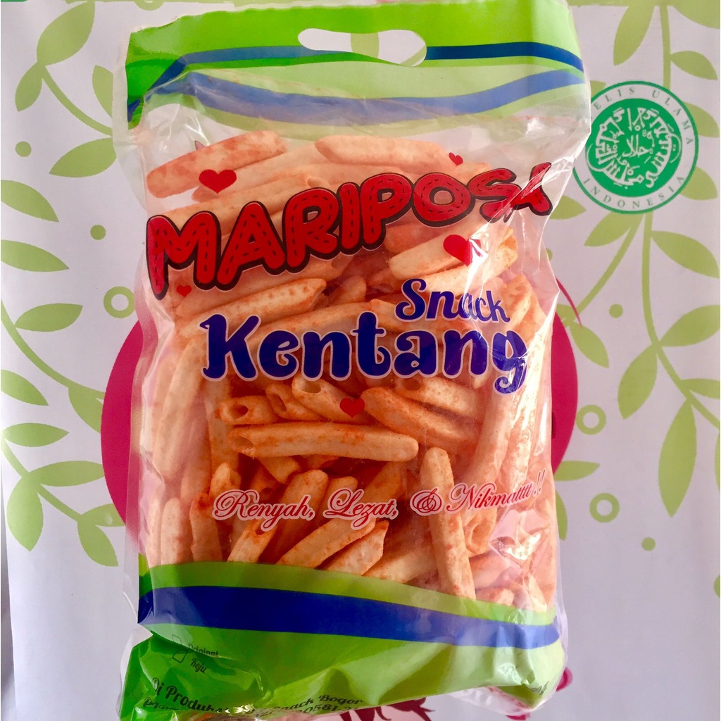 

Stik kentang mariposa rasa balado kemasan 250gr