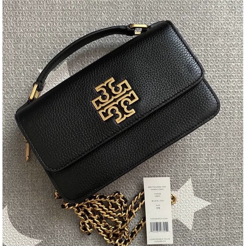 Tory Burch Mini Britten Top Handle Bag