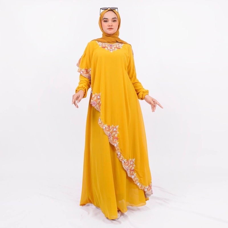 Gamis Pesta Ceruti Bordir