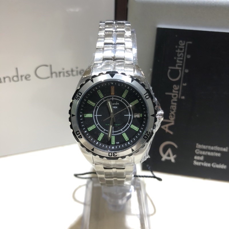 Jam Tangan Alexandre Christie / Alexander Wanita AC 9215 NMDBIPBA Original SILVER BLACK