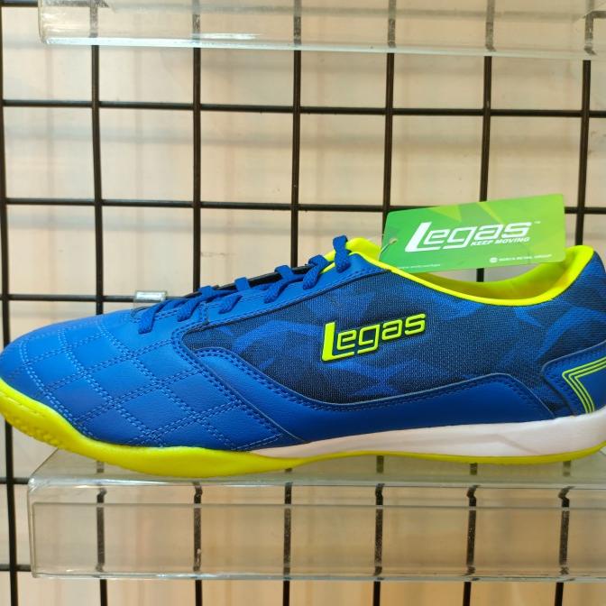 Harga Murah Sepatu League Legas Futsal Pria Biru Blue Tyra La Original Murah