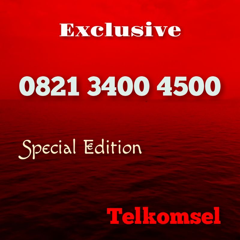 Nomor cantik exclusive serian double angka uang spesial edition 34 and 45