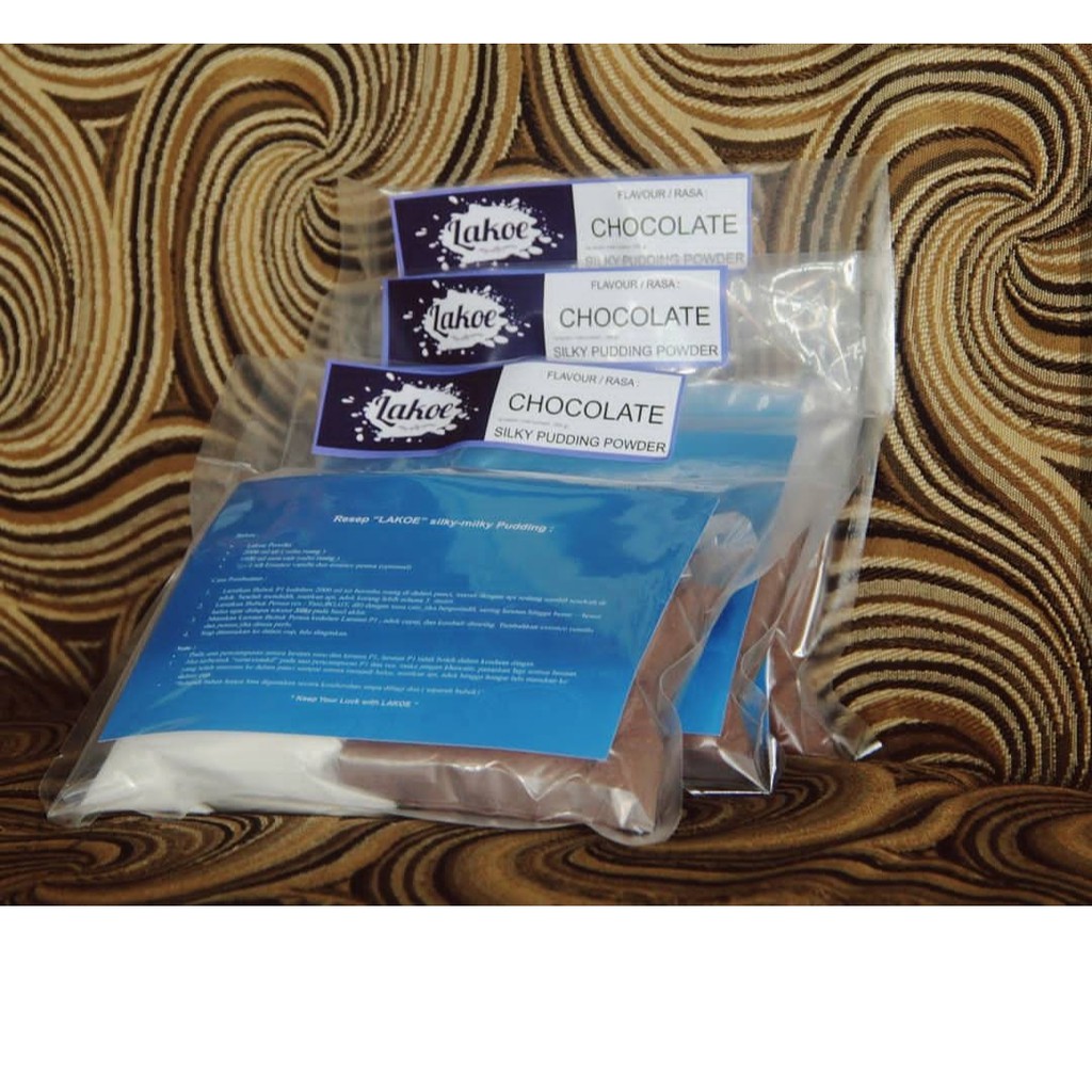 

Bubuk SIlky Pudding Coklat 335 gram / Premix Pudding / Lakoe silky pudding