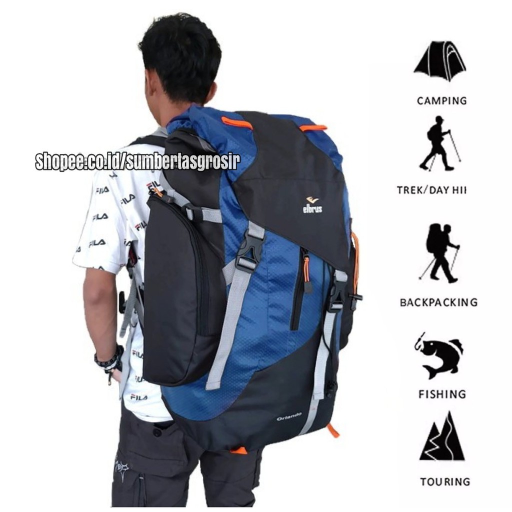 Tas Ransel Gunung Tas Camping Tas Punggung Tas Carrier Tas Outdoor Kapasitas 65L