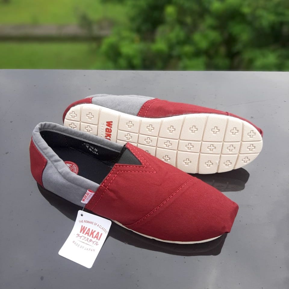 TOKOERS WK-3135 Sepatu Anak Laki laki WAKAI Slip On - Premium Sol Karet Anti Slip