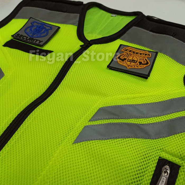 Rompi Security | Rompi Satpam | Rompi Polisi Double Mesh Terbaru