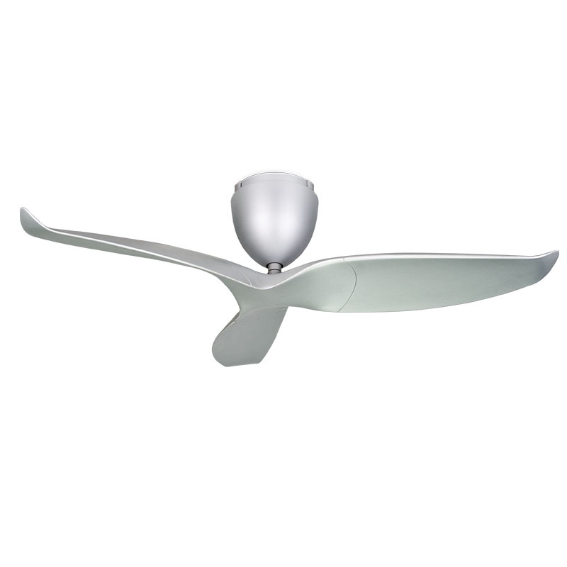 MT. EDMA 50in AERATRON-3 Kipas Angin Gantung - Plafon (White,Brushed Silver)