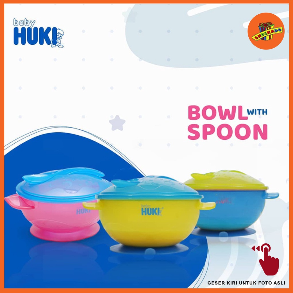 MAKASSAR! HUKI BOWL WITH SPOON - Mangkok Makan Bayi