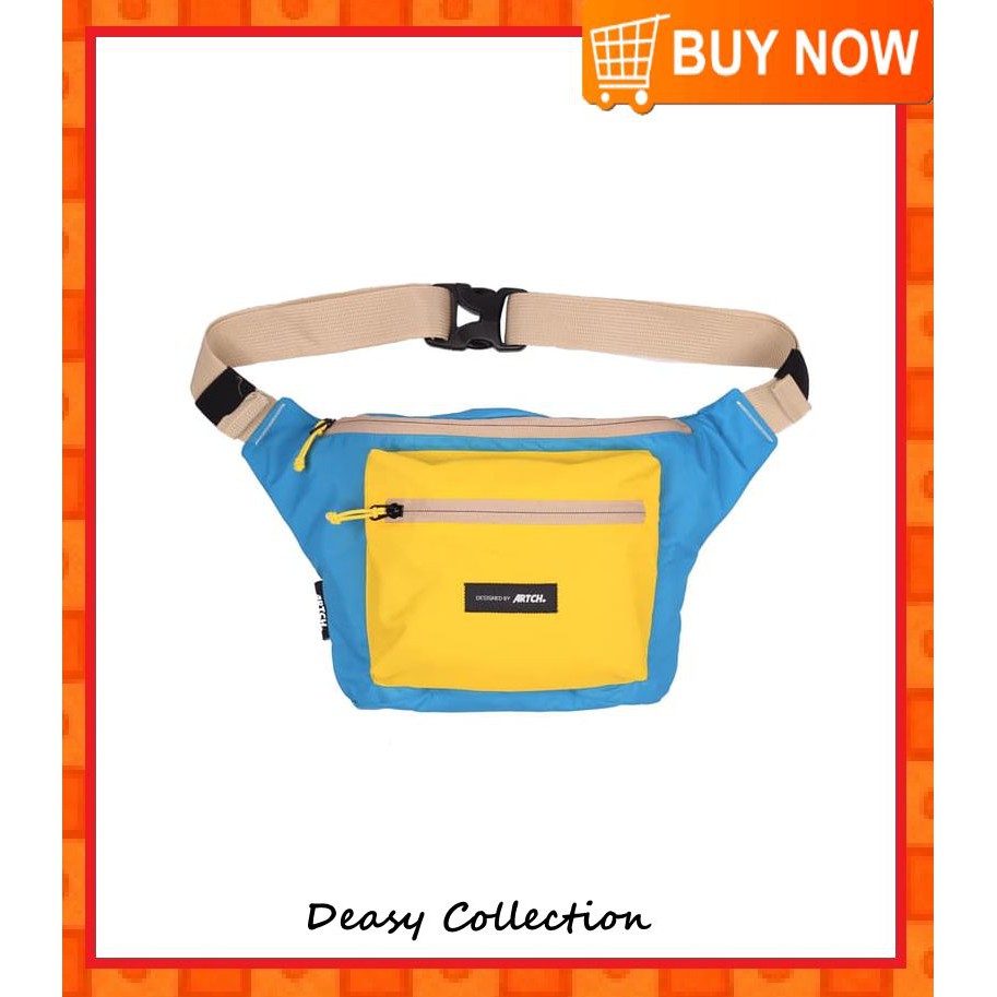 Artch [ HIPSTER - BIRU KUNING ] Waistbag mini tas slempang / slendang
