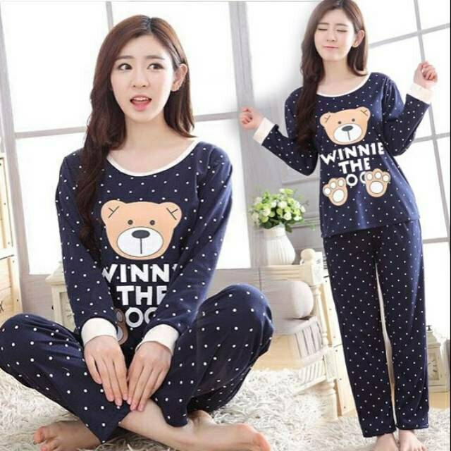 Sf,piyama NAVY BEAR baju grosir ecer tanah abang