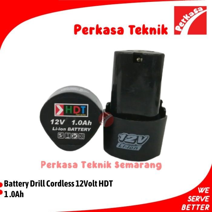 Baterai Bor Cordless 12Volt HDT Battery Drill Cordless 12V