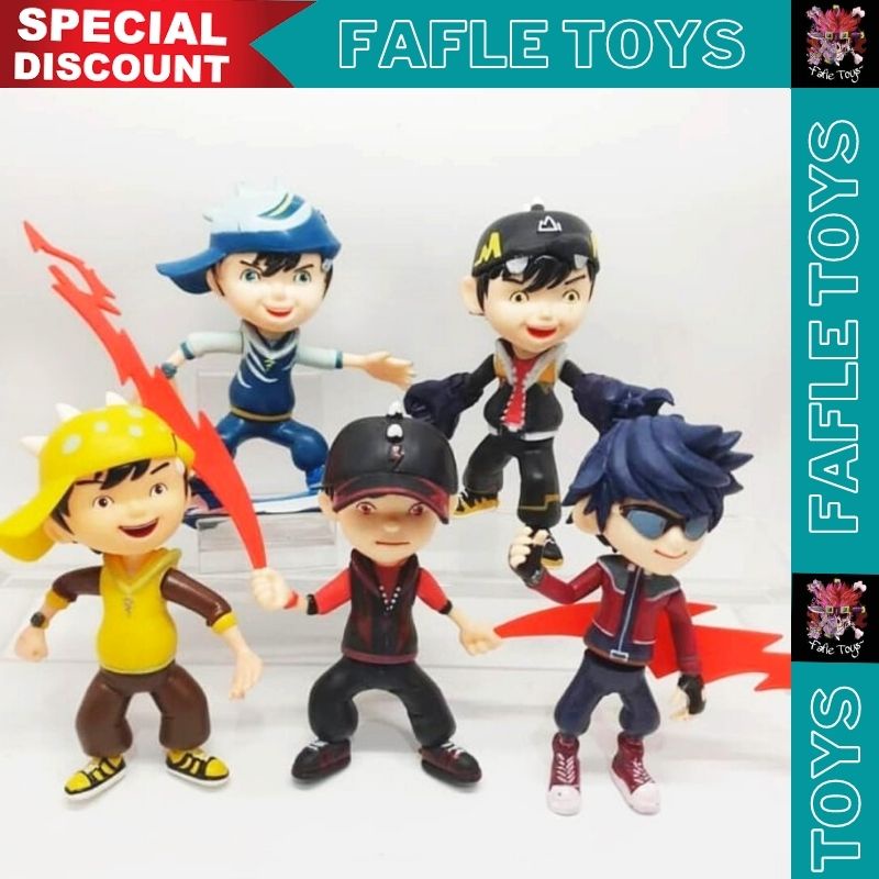 ACTION FIGURE BOBOIBOY FANG BOBOIBOY SET FIGURE BOBOBOY BO BOI BOY FIGURE KARTUN LUCU / Boboiboy Set