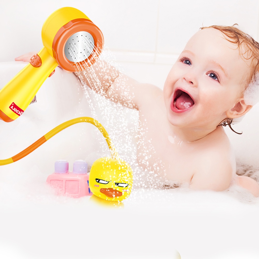 Mainan Semprotan Air Bentuk Bayi Bebek/Mainan Mandi Kepala Shower Bentuk Bebek/Duck Shower Baby Mainan/Shower Boneka Bebek