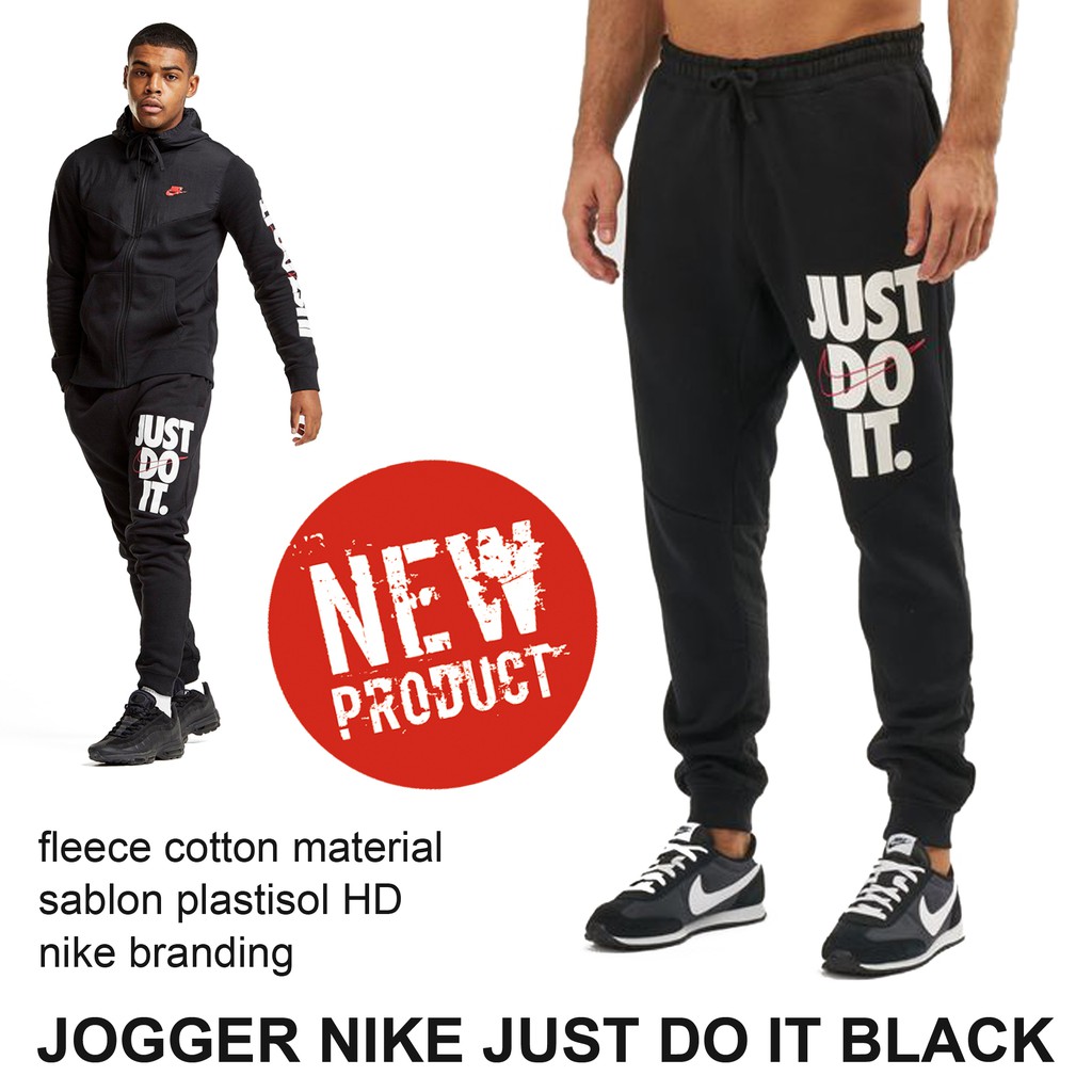 Jogger Nike Just Do It Full Black Grade Original